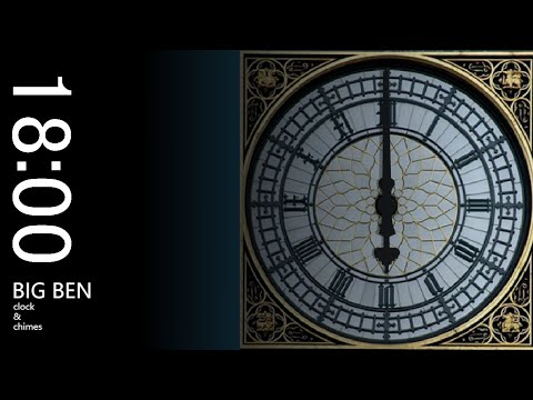 Big Ben (18:00) chimes and clock | Big Ben Digital