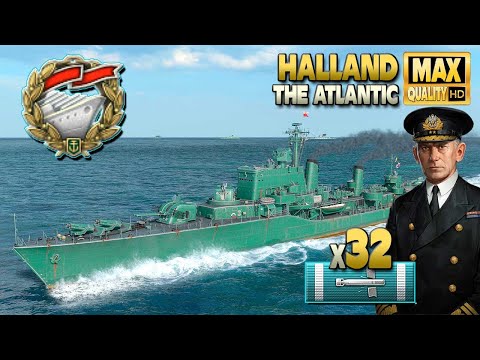 Destroyer Halland: Great Solo Warrior - World of Warships