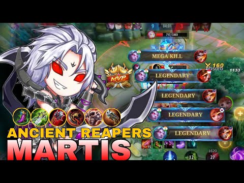 Martis | New Meta build & Legendary Gameplay | Best Build 2022 | mobile legends bang bang.