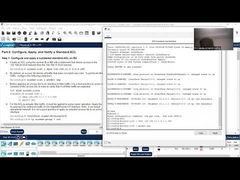 6.2.1 Packet Tracer - Configure Numbered Standard IPv4 ACLs