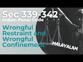 Wrongful Restraint And Wrongful Confinement Section Section 339 342 Indian Penal Code 1860