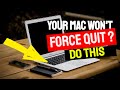 How do you stop an app that won't force quit on mac | How to Force Quit and Application on a Mac