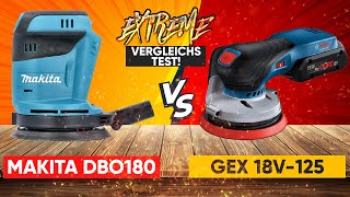 Miniatura del v&iacute;deo: Bosch GEX 18V-125 vs Makita DBO180Z (comparativa &Oslash;125 18V)