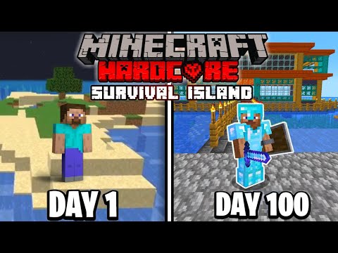 Gamer Jatin - I survived 100 Days on a SURVIVAL ISLAND in Minecraft Hardcore! Episode#1 (Hindi)