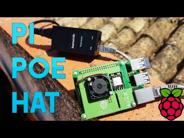 Vídeo relacionado con Power Over Ethernet (PoE) Hat para Raspberry Pi 4B / 3B+, IEEE 802.3af/at, 5V 4A USB-A y 12V 2A Salidas de Encabezado, Ventilador de Refrigeración Integrado y Chip MP8676 Buck