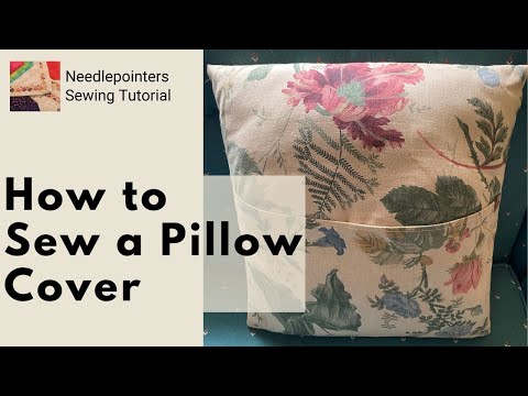 How to Sew an Easy Envelope Pillow Cover in Minutes (No Zipper!)