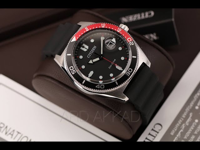 ساعة سيتيزن مارين إيكو درايف رجالية - AW1769‑10E