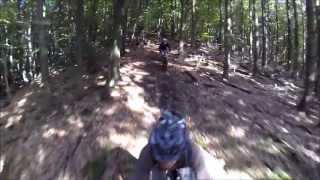 preview picture of video 'MTB Downhill abfahrt Terra Trail mit Sturz - HD'