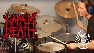 NAPALM DEATH - Smash A Single Digit (2015 new album) drum cover by Simon