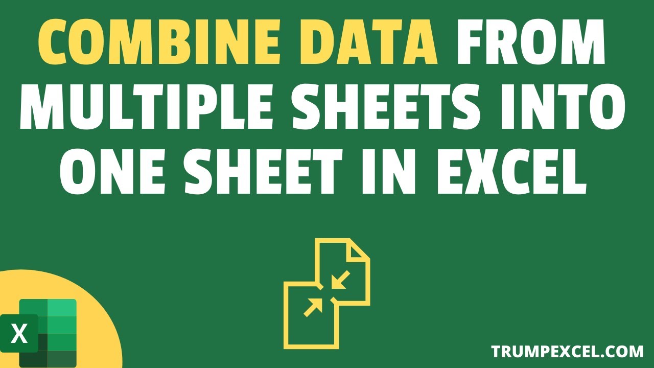  Combine Data From Multiple Worksheets Into A Single Worksheet In Ex 