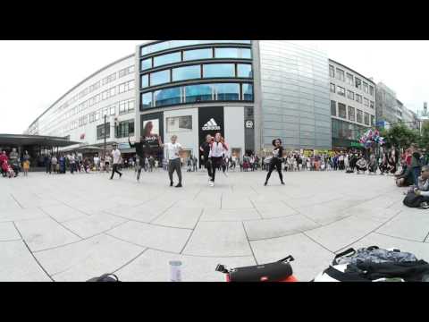 BMB Crew dance in Frankfurt city center