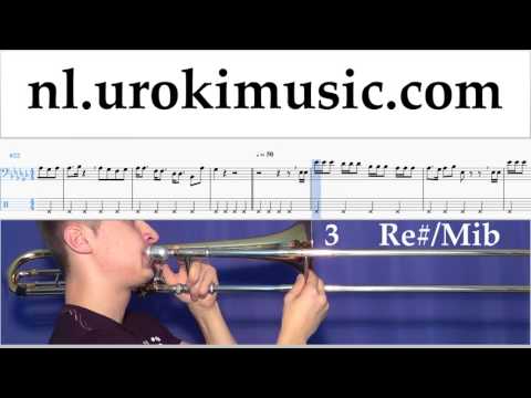 Trombone Leren Spelen Charlie Puth - Attention Tablatura Deel#2 um-i799