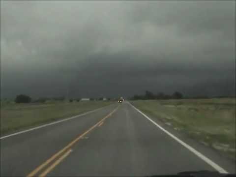 Car crash of storm chaser--in-car video