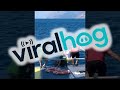 Ferry Crew Rescue Girl Lost at Sea on Unicorn Floaty || ViralHog