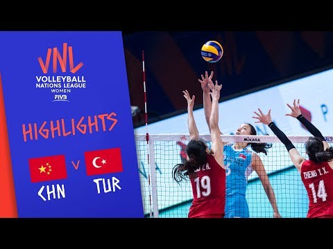 CHINA vs. TURKEY - Highlights Women | Final Round | FIVB Volleyball Nations League 2019