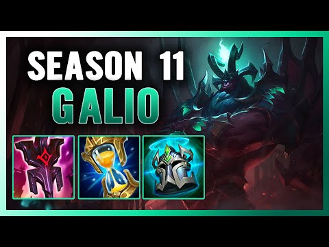 SEASON 11 GALIO SUPPORT GUIDE AND GAMEPLAY | BUILD+RUNES