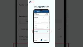 How to place MIS and Cover (Intraday) orders on Kotak Neo