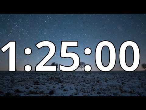 1 Hour 25 Minutes Countdown Timer With Alarm Sound At the End (Simple Beep)