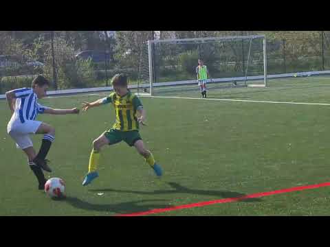 Doelpunten Finn Voetbal Goals tegen Voorschoten JO9-1.