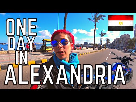 4k Alexandria Motorbike "Walking Tour" One Day Trip | Egypt Vlog #78 | يوم بالموتسيكل في اسكندريه