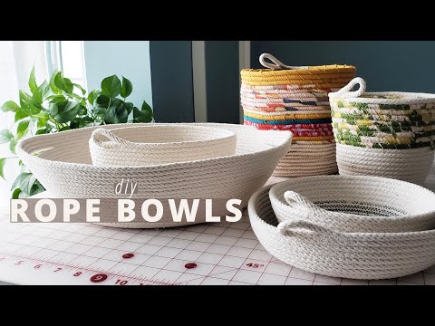 Making a new Rope Bowl for my Sewing Room! Rope Bowl Tutorial