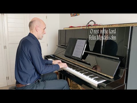 O rest in the Lord - Mendelssohn - accompaniment - karaoke