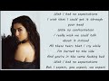 Lauren Jauregui - Expectations (Lyrics)