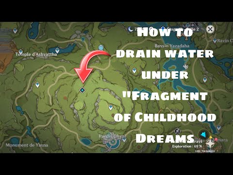 How to drain water under "Fragment of Childhood Dreams Domain"