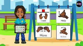 I Want, More, Help, & All Done | AAC Learning Songs with Messiah gameplay video by scuthbert, 0:51 duration