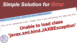 How to fix &quot;Unable to load class &#39;javax.xml.bind.JAXBException&#39;&quot; error in Android Studio