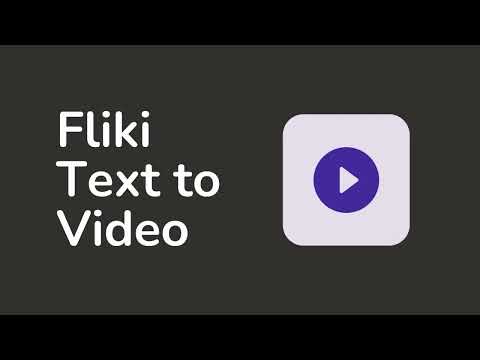 Getting started with Fliki text to video