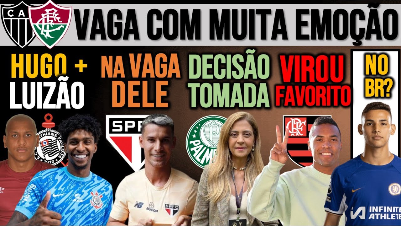 HUGO + LUIZÃO NO TIMÃO! SP BUSCA PONTA! ALEX SANDRO NO FLA? LEILA TOMA DECISÃO! FLU, GALO, CAMISA 9+