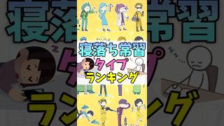 【16TYPE】寝落ち常習ランキング #mbti #16パーソナリティ #shorts #ランキング