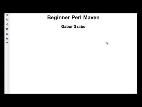 Beginner Perl Maven tutorial: 1.1 - Welcome and Installation