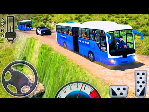 US Police Bus Airplane Transport Simulator - Offroad Jail Transport Prisoner - Android GamePlay