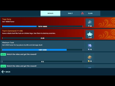 Yaga Gang Tsar's Command Task 11/28 | War Robots