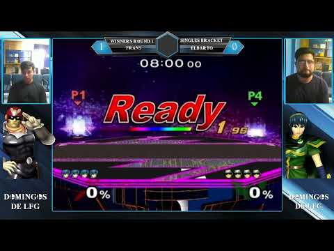 Domingos De LFG Melee 3: WR1 - Fran (Captain Falcon) VS El barto (Marth/Fox)