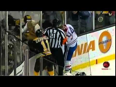 Montreal Canadiens VS Boston Bruins Brawl #3  2-9-11