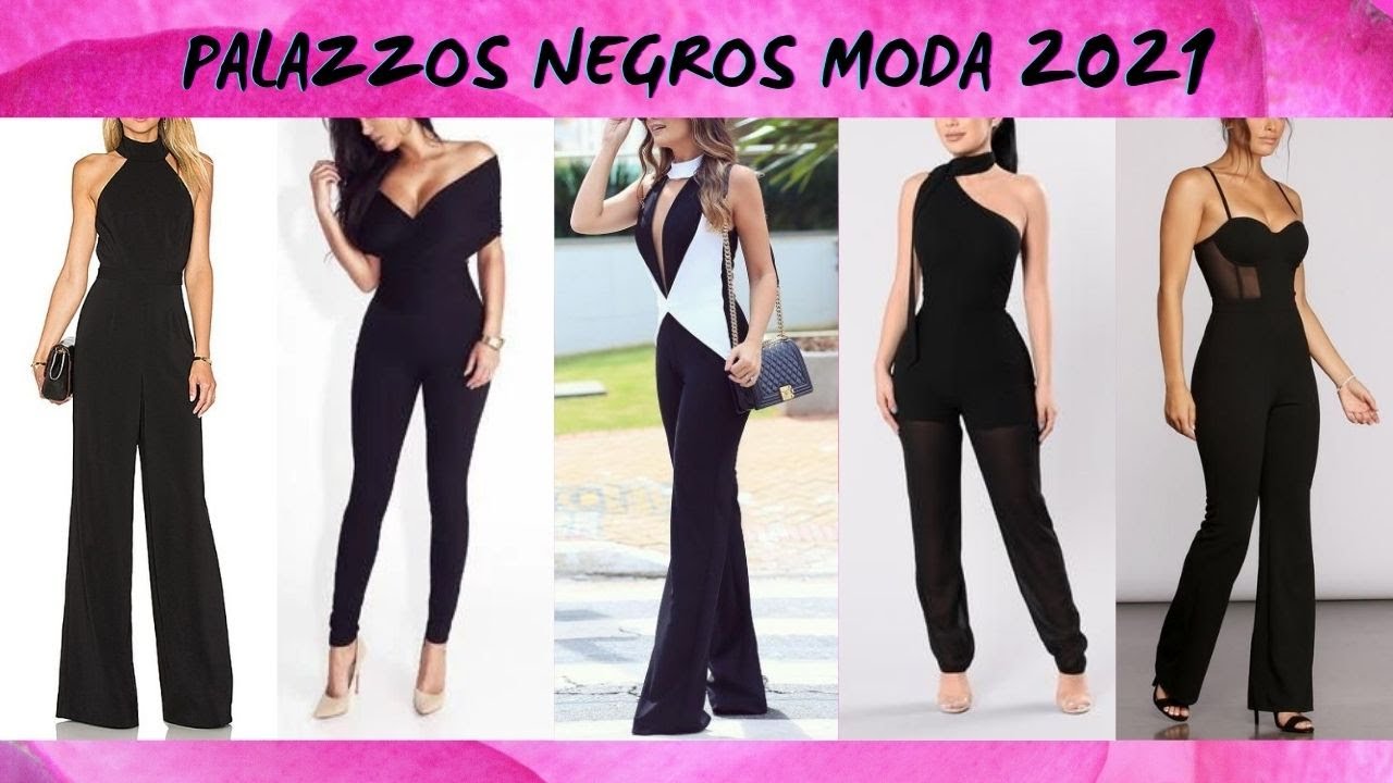 PALAZZOS NEGROS MODA 2021😍 PALAZZOS IN BLACK FASHION