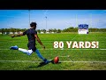 THE LONGEST FIELD GOAL I’VE EVER KICKED!! (80 YARDS)