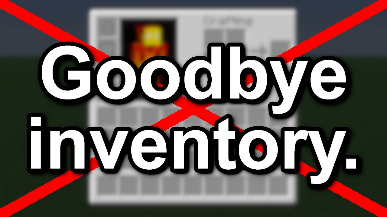Mojang has officially removed our inventory from the game.