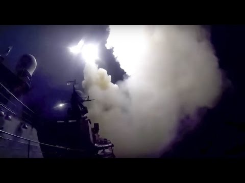 RAW Video Putin Warships Launch Cruise Missiles in Syria @ ISIL targets Video