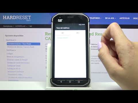 Cambiar tonos y sonidos en CATERPILLAR S40 - el tono de llamadas y mensajes