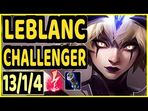 GOLDENGLUE (LEBLANC) - 13/1/4 KDA CHALLENGER GAMEPLAY - NA