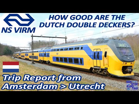NS VIRM INTERCITY DOUBLE DECKER REVIEW / AMSTERDAM TO UTRECHT / DUTCH TRAIN TRIP REPORT