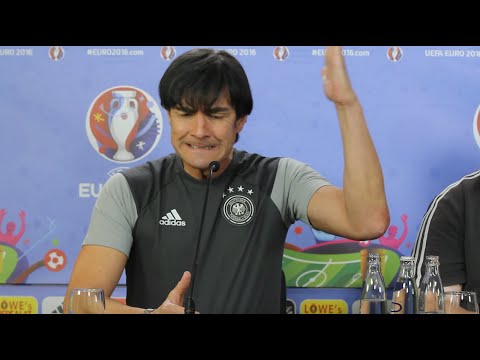 Lukas Podolski press conference with Jogi Löw - Matze and Olli Pocher