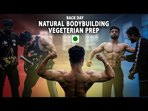 Natural Bodybuilding Prep As a Vegetarian Ep.1 | Back Workout for Bodybuilders #rjdevgn