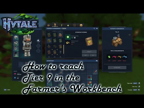 Upgrade Your Farmer's Workbench Tier 9! - Hytale Early Access Tips and Tricks!