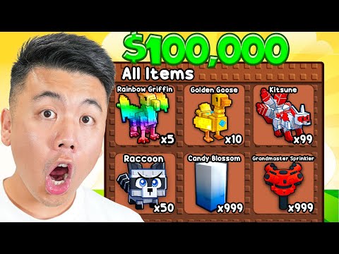 $1 vs $100,000 Grow a Garden ACCOUNT!