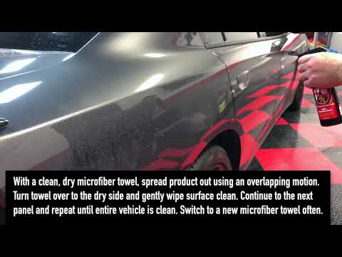 How to Waterless wash your car and leave Sio2 protection